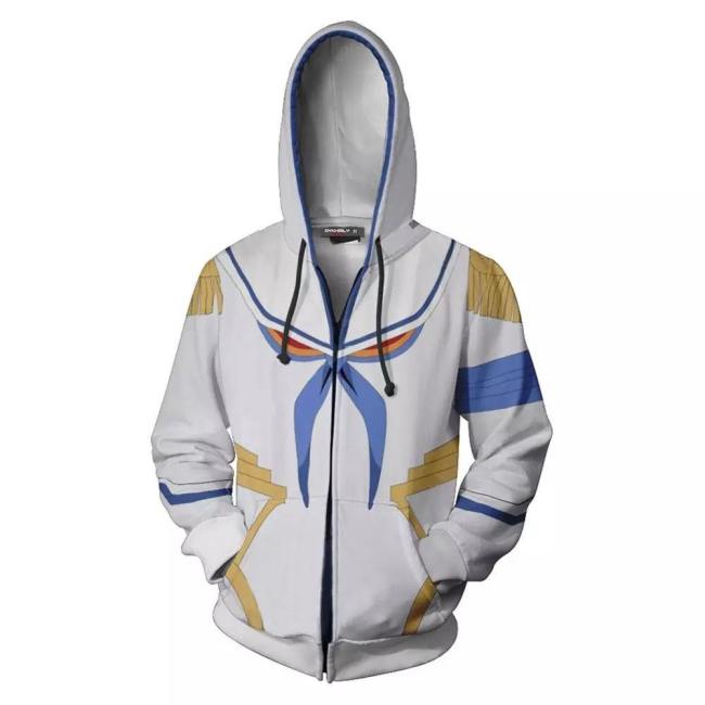 Kill La Kill 3D Digital Print Hoodie Cardigan Hooded Zipper Pullover Sports Jacket