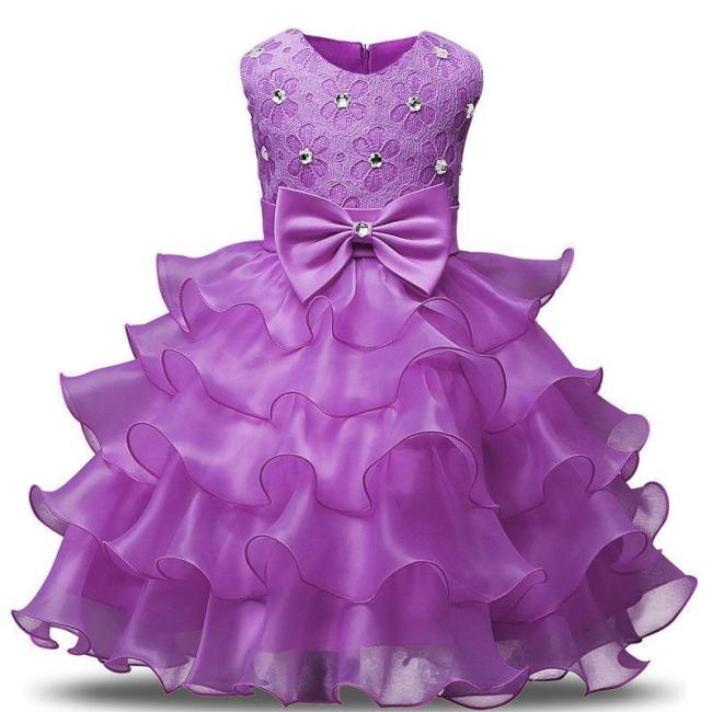 Beaded Princess Children Party Dress