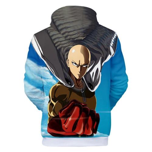 One Punch Man Hoodies - Saitama Pullover Hooded Sweatshirt