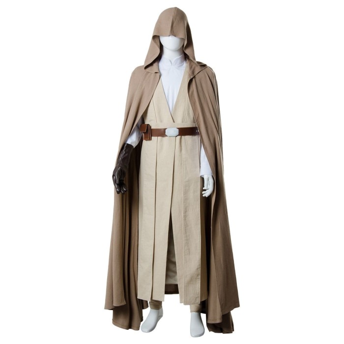 Star Wars 8 The Last Jedi Luke Skywalker Outfit Cosplay Costume Ver.2