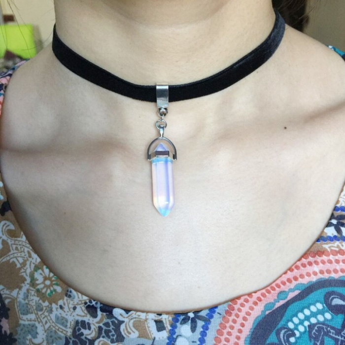 Creative Crystal Pendant Choker Necklace