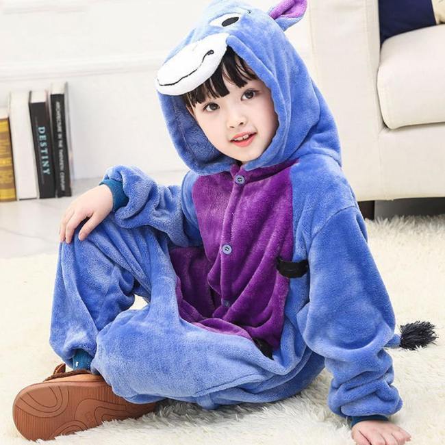 Child Romper Cute Little Donkey Costume For Kids Onesie Pajamas For Girls Boys