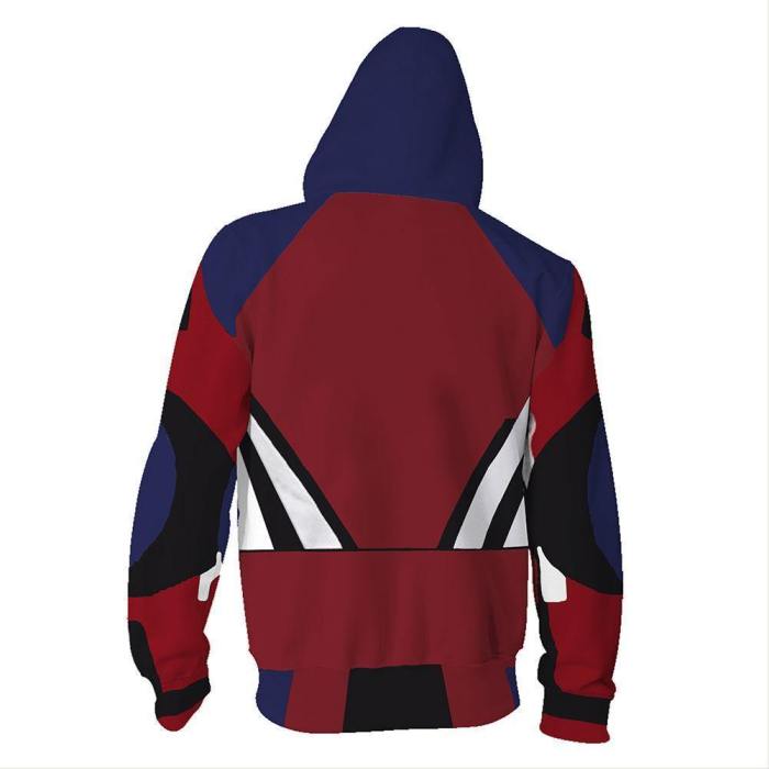Unisex Evie Hoodies Descendants 3 Zip Up 3D Print Jacket Sweatshirt