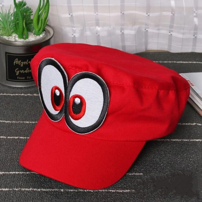 Game Super Mario Odyssey Hat Adult Kids Anime Cosplay Handmade Cap