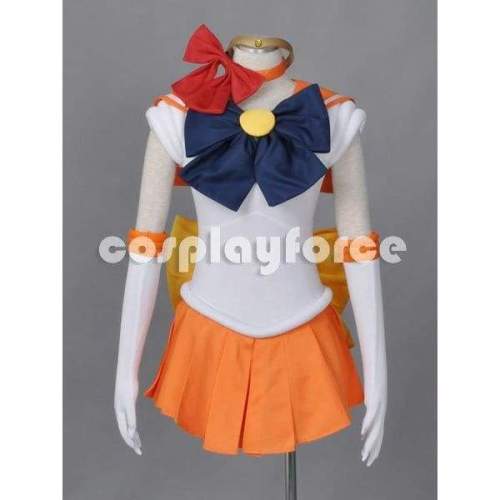 Sailor Moon Sailor Venus  Cosplay Costume With Two Headwears