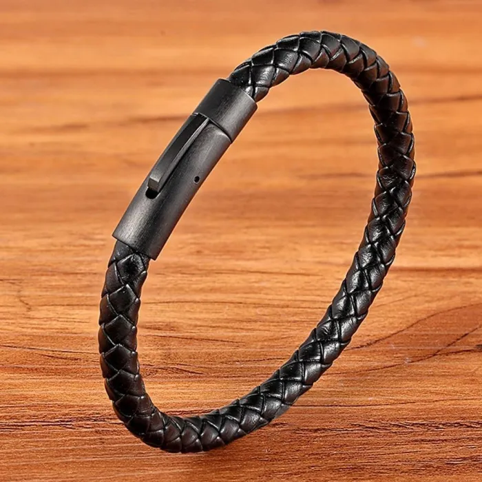 Classic Braided Leather Bracelet