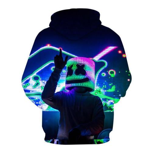 Marshmello Printed Hoodie Smily Face Sweatshirt