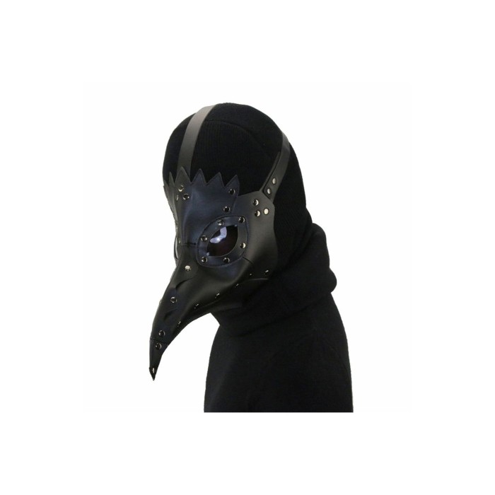 The Plague Doctor Black Bird Beak Black Mask Halloween Cosplay Props