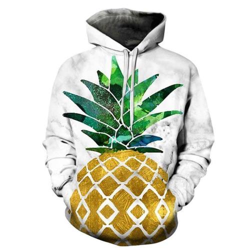 Marble & Pineapple 3D Sweatshirt Hoodie Pullover