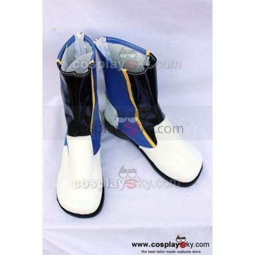 Vocaloid Kaito White Cosplay Boots Shoes Custom Made