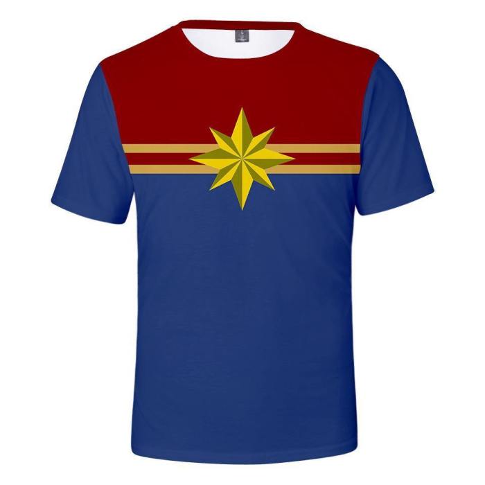 Captain Marvel T-Shirt - Carol Danvers Graphic T-Shirt Csos926