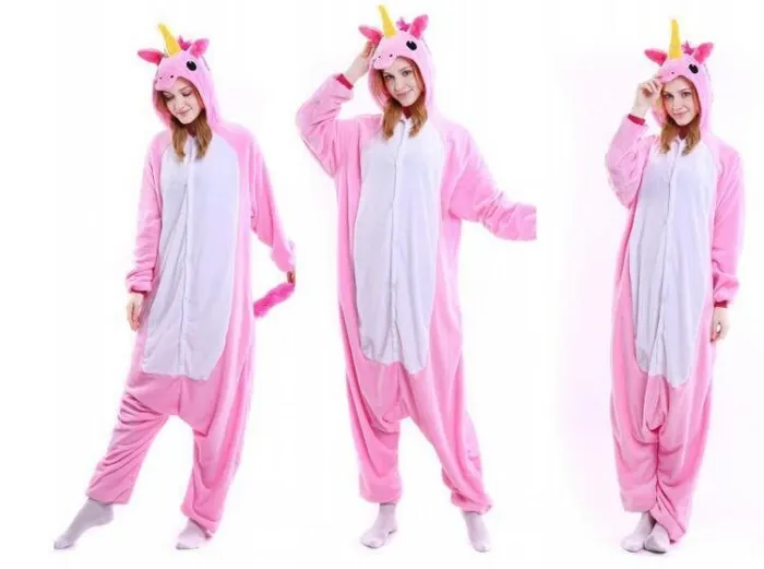 [22 Styles] Unicorn Monokuma Brown Bear Blue Shark Sloth Pajamas Pokemon Lemur Animal Kigurumi Onesies Cosplay