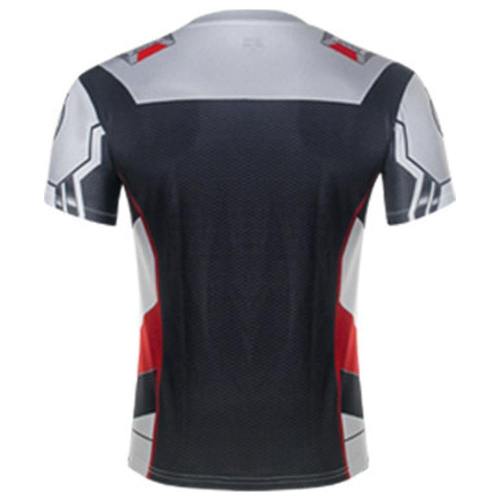 Avengers 4 Quantum Warrior Quantum Realm Short-Sleeved T-Shirt Round Neck Mesh Cloth