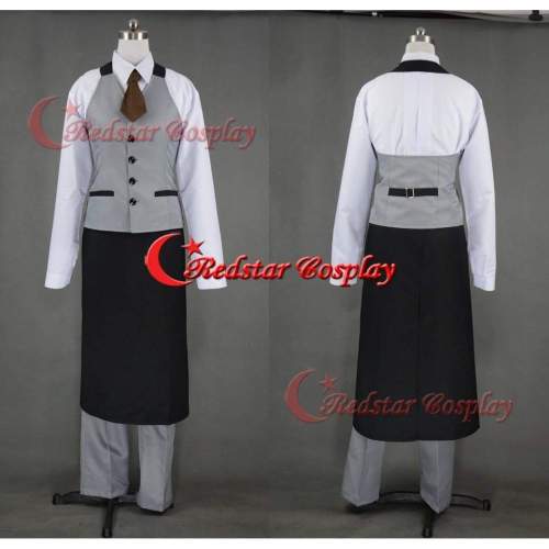 Tokyo Ghoul Ken Kaneki Cafe Uniform Cosplay Costume Custom In Any Size