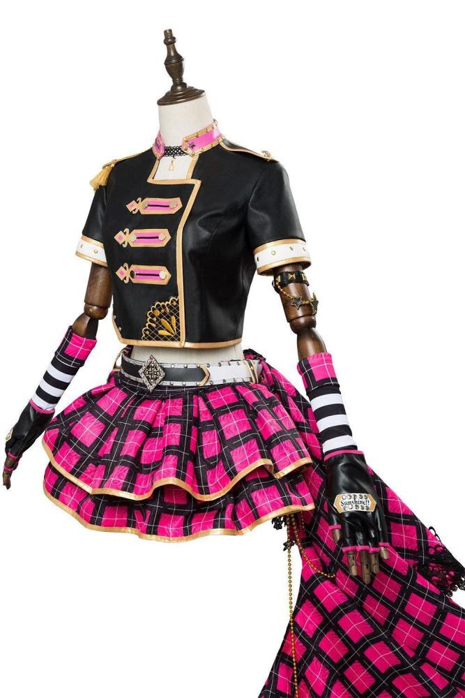Love Live! Sunshine!! Ruby Kurosawa Dress Punk Rock Outfit Cosplay Costume
