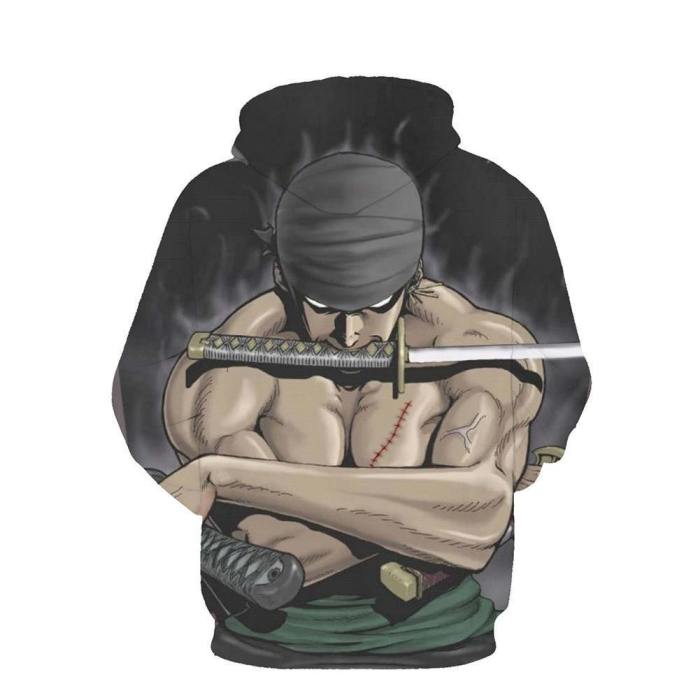 One Piece Hoodie - Zoro Pullover Hoodie Csso022
