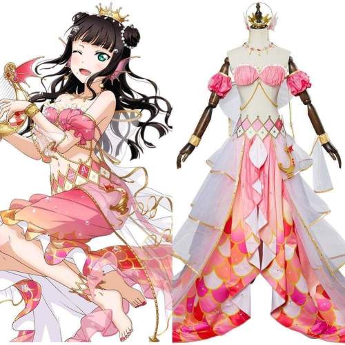 Lovelive Mermaid Festa Kurosawa Dia Cosplay Costume Awakening Dress