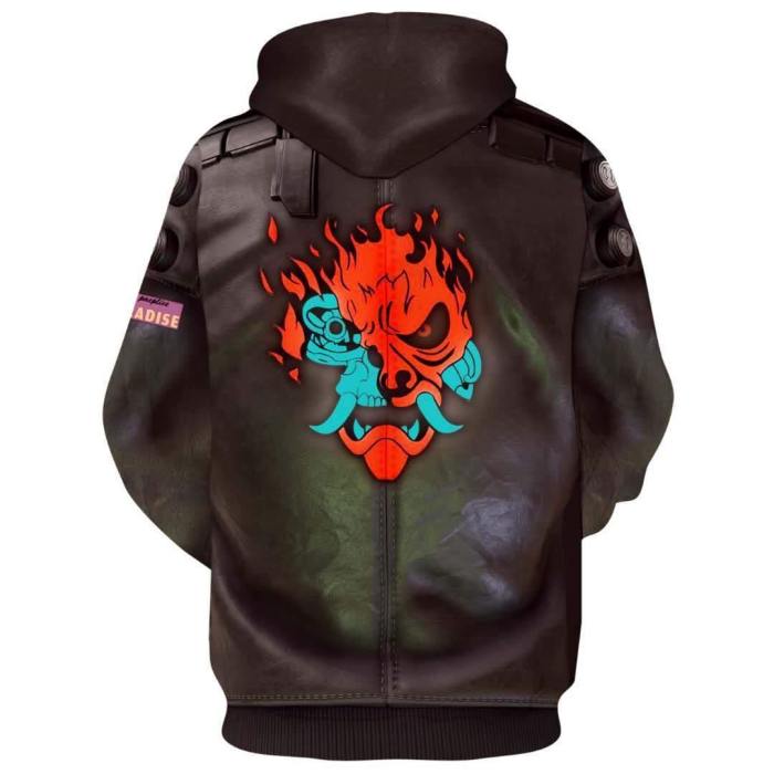 Game Cyber Punks  Hoodie Cosplay Costume Thor Sweatshirts Jacket Coat
