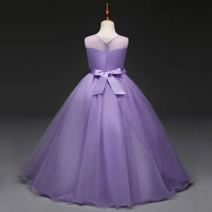 Flower Girl Dresses Princess Formal Graduation Bridesmaid Wedding Ball Gown