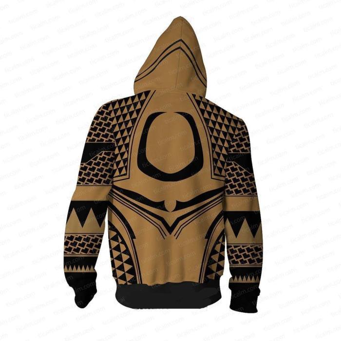 Marvel Movie Aquaman Hoodie Sweater Jacket Cosplay Costume For Adult