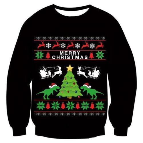Mens Womens Funny Christmas Tree Sweater
