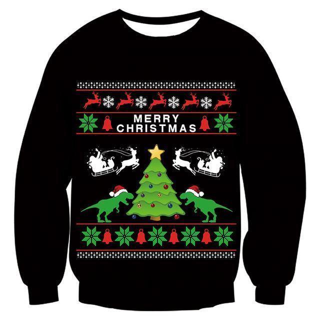Mens Womens Funny Christmas Tree Sweater