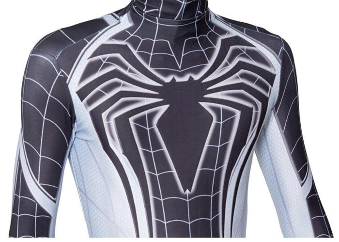 Spiderman Negative Suit Costume Spider Man Jumpsuit