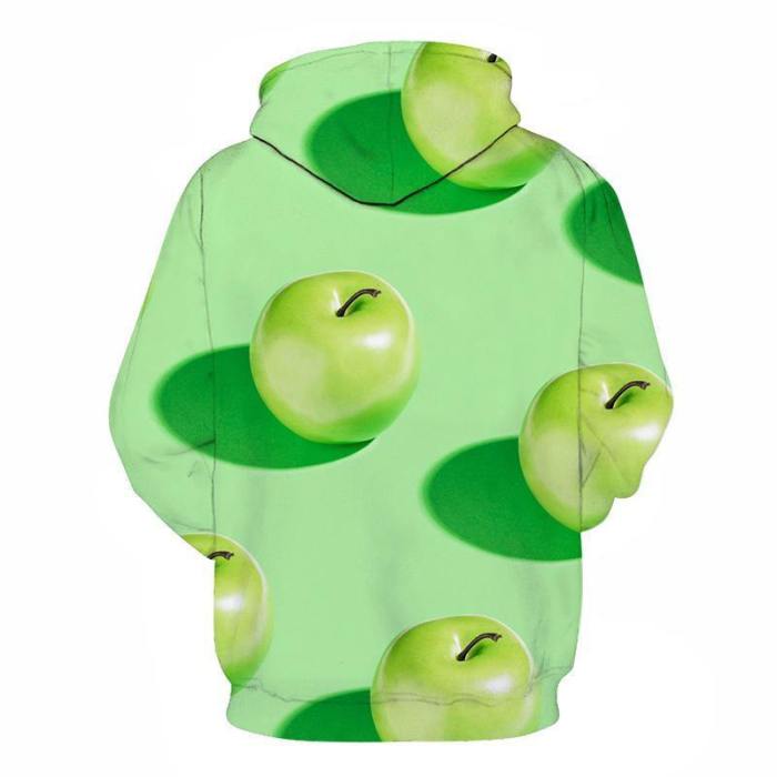 Green Apple 3D - Sweatshirt, Hoodie, Pullover