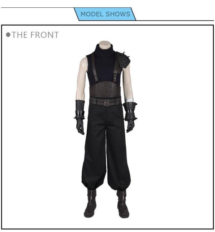Game Final Fantasy Vii Remake Costume  Cloud Strife Cosplay Uniform Halloween Carnival Adult Men  Pants Suit Boys