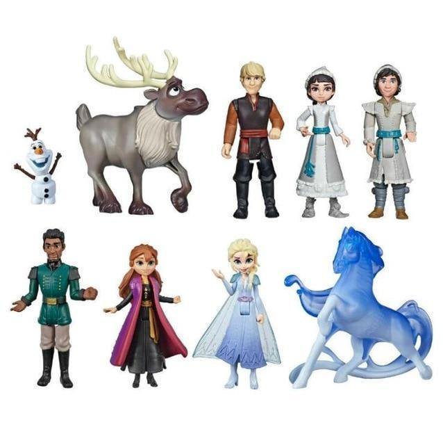 Frozen 2 Snow Queen Elsa Anna Pvc Action Figure Olaf Kristoff Sven Anime Dolls Figurines Kids Toy Children Gift