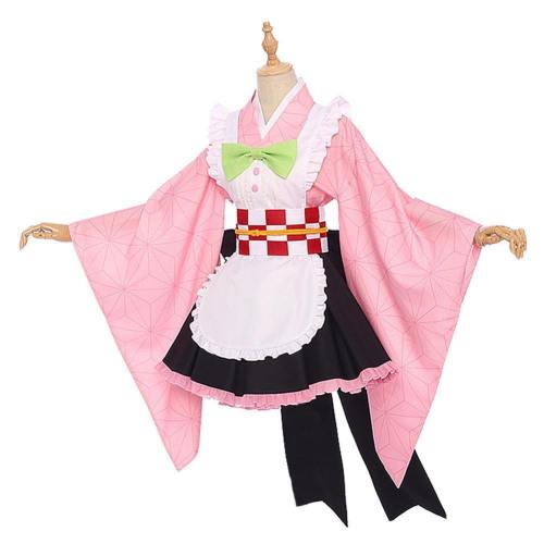 Demon Slayer Kamado Nezuko Maid Outfit Cosplay Costume