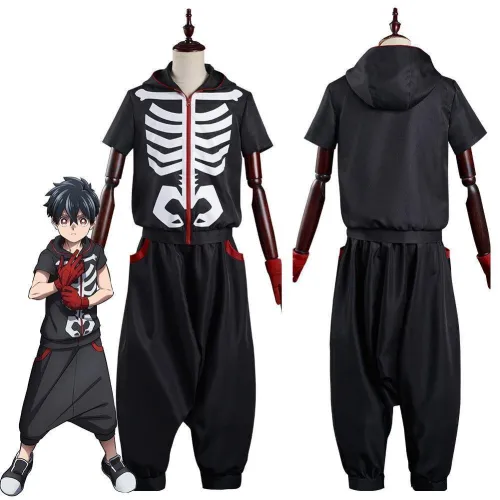 Anime Kemono Jihen Kabane Kusaka Top Pants Outfits Halloween Carnival Suit Cosplay Costume