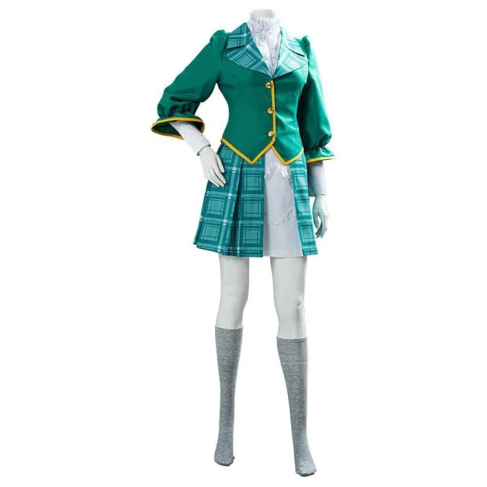 Game Project Sakura War Claris School Uniform Cosplay Costume