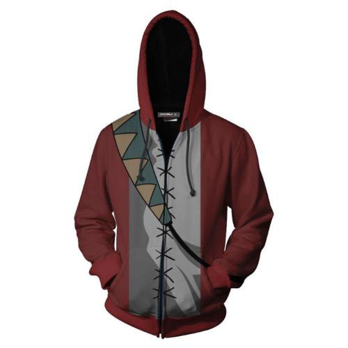 Unisex Mugen Hoodies Champloo Zip Up 3D Print Jacket Sweatshirt