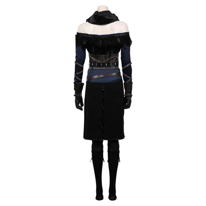 The Witcher 3: Wild Hunt-Yennefer Top Skirt Outfits Halloween Carnival Suit Cosplay Costume