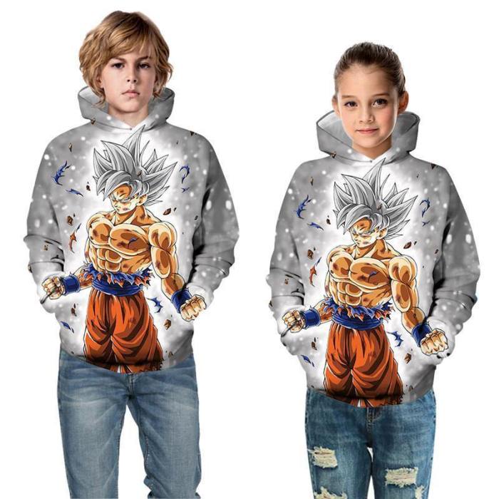 Kids Dragon Ball Hoodie Goku Printed Sweatshirt