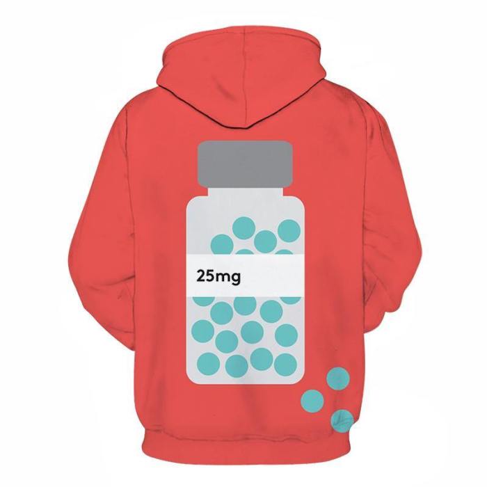 Red Mental Health Awareness - 3D - Sweatshirt, Hoodie, Pullover