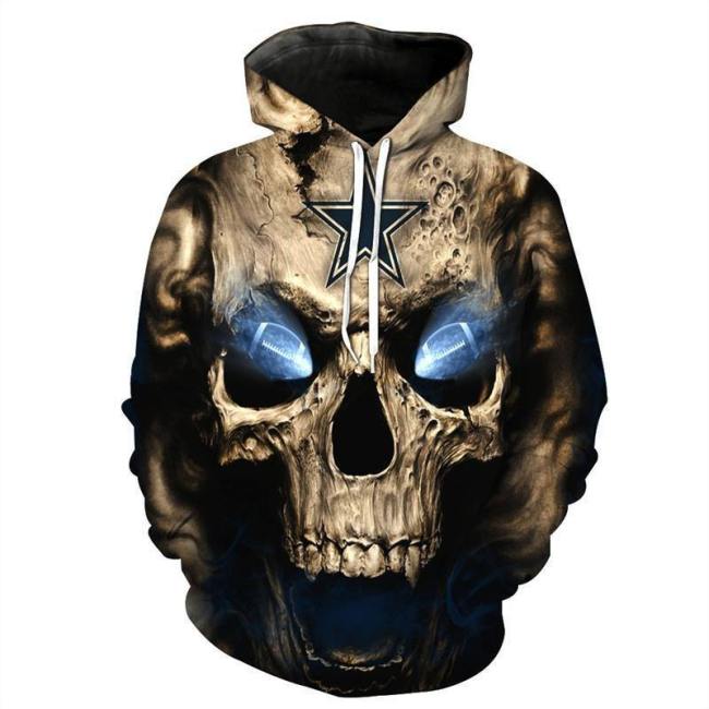 Mens'S Halloween Horror Hoodies Skull Pattern 3D Graphic Printed Sweatshirts