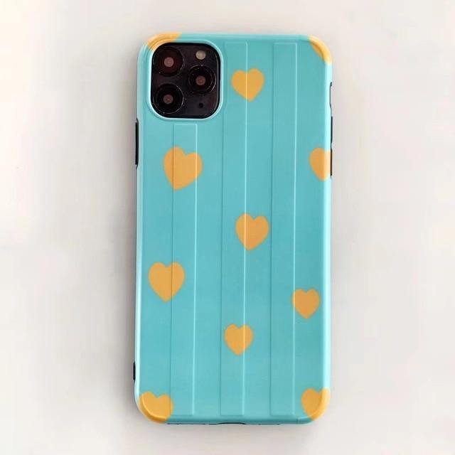 Lovely Hearts Bubble Gum Colored Phone Case