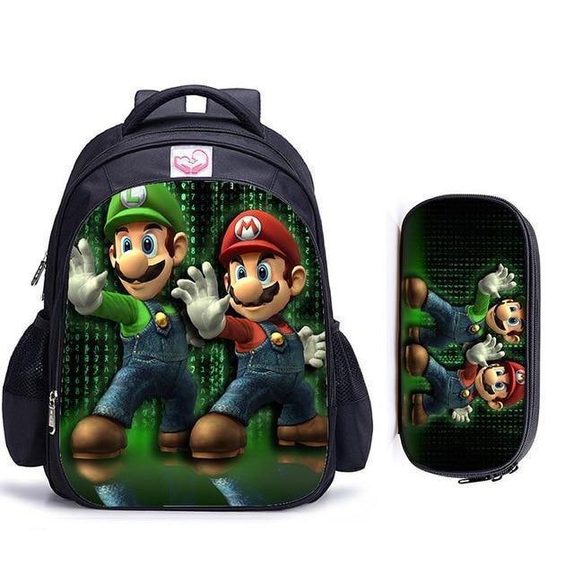 Mario Bros Sonic Children School Bags Orthopedic Backpack Kids Boys Girls Catoon Bags