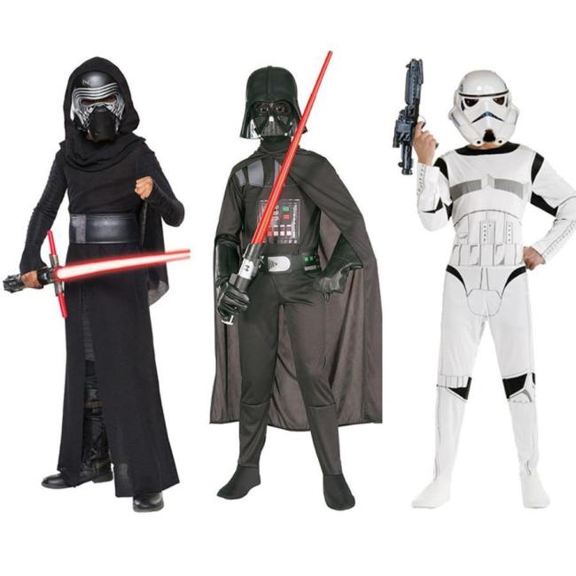 New Arrival Star War Storm Trooper Darth Vader(Anakin Skywalker) Children Cosplay Party Costume Clothing Cape And Mask