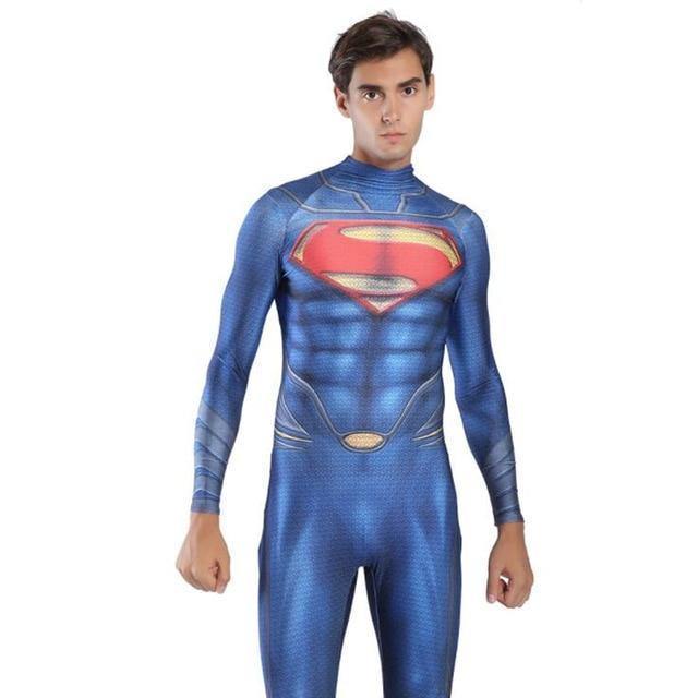 Justice League Superman Clark Kent Cosplay Costume Superhero Bodysuits