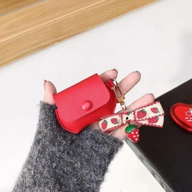 Cute Wallet Apple Airpods Pro Protective Case Cover With Handstrap