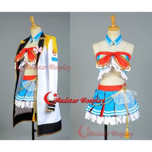 Love Live!Kosaka Honoka Cosplay Costume School Idol Tomodachi Cosplay Navy Sailor Suit Cape