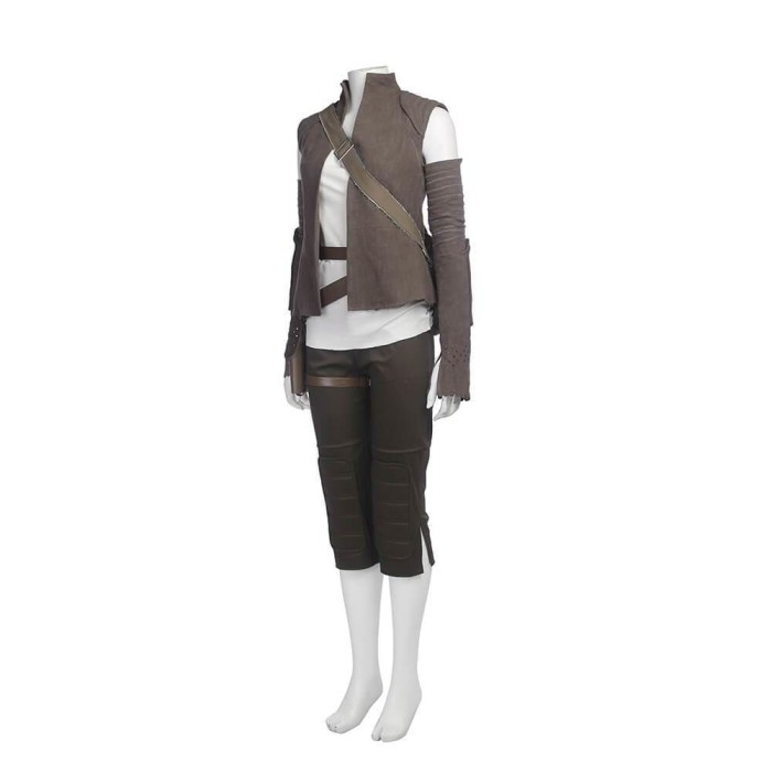 Star Wars 8 The Last Jedi Rey Suit Resistance Member Rey Cosplay Costumes Halloween Party