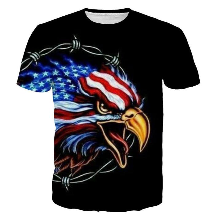 Poetic And Patriotic American Eagle 3D Shirt And Hoodie