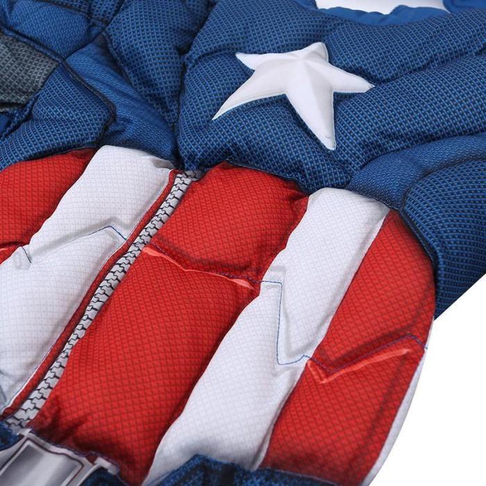 Boys Avengers Captain America Muscle Cosplay Fancy Halloween Party Costumes