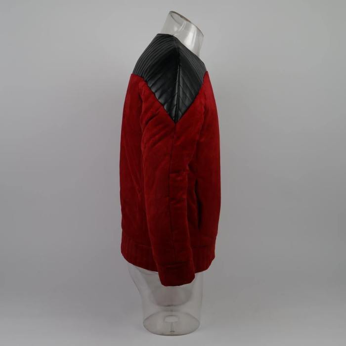 Star Trek The Next Generation Tng Captain Picard Duty Uniform Jacket Tng Red Costume Halloween Cosplay Costume