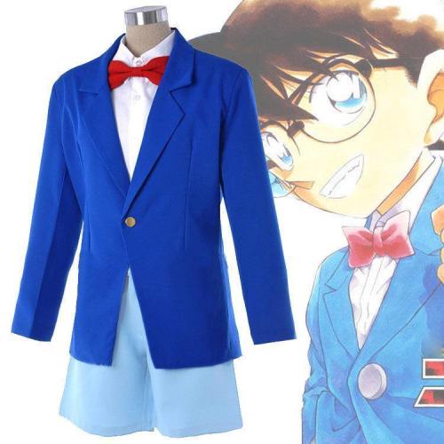 Detective Conan Costume For Men And Boys Blue Uniforms Cosplay