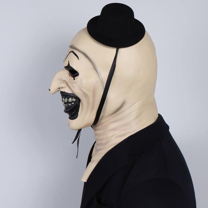 Terrifier Joker 2 Evil Clown Hat Helmet Halloween Party Cosplay Props